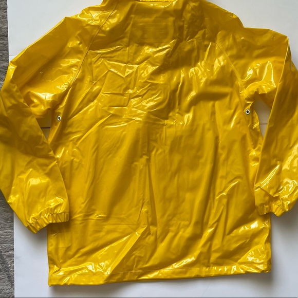 NWT Tory Sport Yellow Rain Coat Rain Jacket Womens Size XS/S Yellow Anorak - Picture 6 of 15